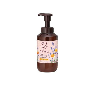 【送料無料!(地域限定)】arau. アラウ. 泡ボディソープ 無添加せっけん ポンプ本体 480mL
