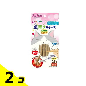 【送料無料!(地域限定)】ペッツルート 猫用 いっしょに歯磨きちゅーむ まぐろ 25g 2個セット