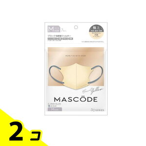 �y���������I�i�n�����j�zMASCODE �}�X�R�[�h 3D�}�X�N M 13�N���[���C�G���[×�A�b�V���u���[�R 7���� 2�Z�b�g