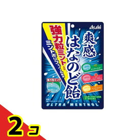 【送料無料！（地域限定）】アサヒ 爽感はなのど飴 強力粒ミント入り 72g 2個セット
