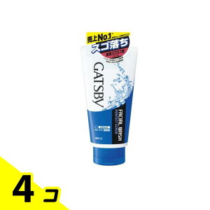 【送料無料!(地域限定)】ギャツビー(GATSBY) フェイシャルウォッシュ パーフェクトスクラブ 130g 4個セット