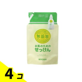 【送料無料！（地域限定）】ミヨシ石鹸 無添加 お肌のための洗濯用液体せっけん 1000mL (詰め替え用) 4個セット