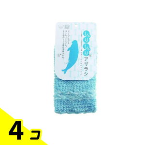 【送料無料!(地域限定)】マーナ どうぶつタオル しゃりしゃりアザラシボディタオル 1枚入 4個セット