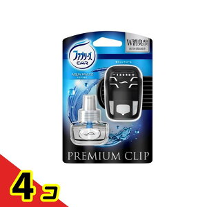 【送料無料!(地域限定)】ファブリーズ クルマ プレミアムクリップ アクアワルツ 7mL (本体) 4個セット