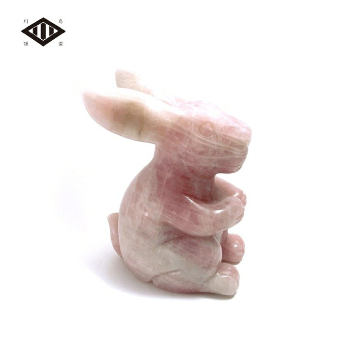 楽天市場】ローズクォーツ うさぎ | rosequartz 紅水晶 パワーストーン 