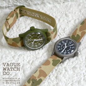 VAGUE WATCH Co. ヴァーグウォッチ GD-L-001 GD-L-002 日本製クオーツムーブメント ミリタリー 腕時計 NATOベルト 迷彩 メンズ 軍モノ 送料無料 ブランド ギフト プレゼント