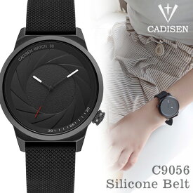 スーパーSALE【大特価】★レディース 腕時計 CADISEN オールブラック C9056 シリコンベルト ブランド シンプル プレゼント ギフト