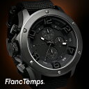 【機能性・デザイン性】 メンズ腕時計 FrancTemps GAVARNIE フランテンプス ガヴァルニ ラバーベルト NATOベルト レデ…