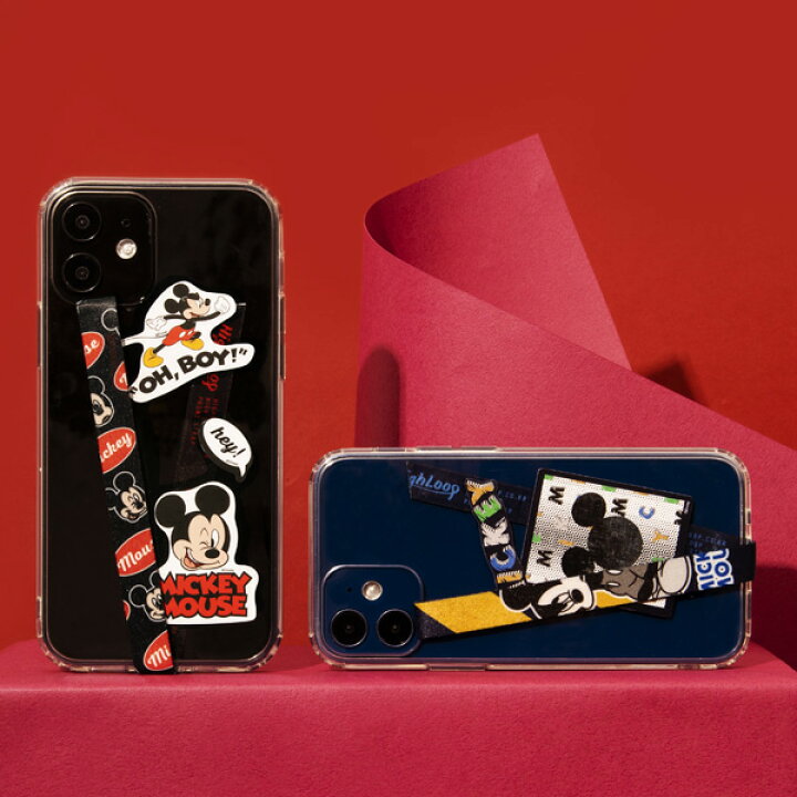 楽天市場 1日限定 Max1 000円クーポン ハイループ フォンストラップ ディズニー Highloop Disney Iphone Android 携帯 落下防止 バンド ベルト 韓国 ミッキー トイストーリー アラジン バンビ アリス プレゼント 日本正規輸入代理店 メール便ok スマイル