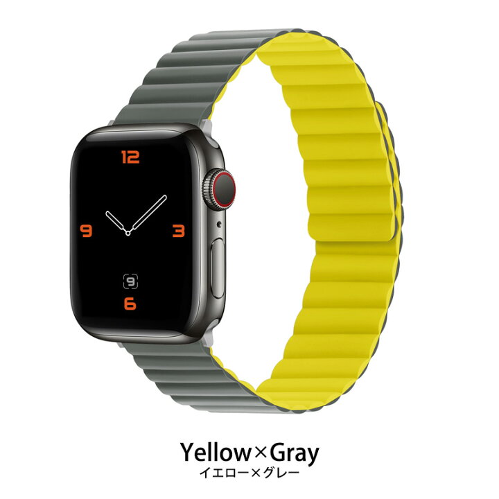 アップルウォッチ バンド シリコン マグネット Apple Watch ベルト おしゃれ 磁石 シリコンバンド 38/40/41mm 42/44/45mm レディース メンズ RELAX ラバー スポーツ アウトドア 腕時計 友達 ギフト プレゼント 【メール便送料無料】 スマイルライフギフト ... アップルウォッチバンド ラバー ベルト 38 40 41mm グレー