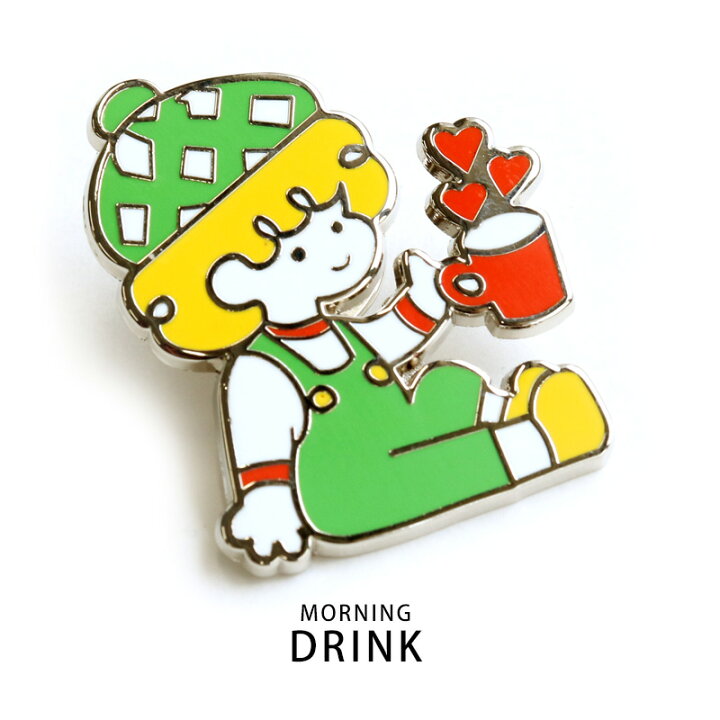 楽天市場】ピンバッジ ストップペイル/モーニング STOP PAIL MORNING 