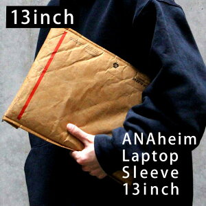 ANAheim Laptop Sleeve 13inch �A�i�n�C�� ���b�v�g�b�v �X���[�u �u���b�N �O���[ �N���t�g �p�\�R���P�[�X �m�[�g�p�\�R�����[ 13�C���` �Ή� DUPONT�А� ���@�\�f�� Tyvek �^�C�x�b�N