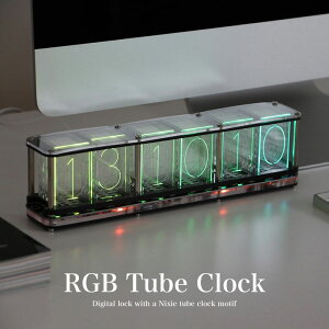 RGB`[uNbN jLV[ǕfW^v g f LED uv  RGB Tube Clock UNCOMMON CARRY A[ ^C}[ XgbvEHb` USB G zj  v[