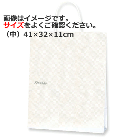 紙バッグ 1枚＜トリコロール／中／41×32×11cm＞