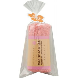サクラ クレパス タオルハンカチ(ピンク)＜500＞景品 参加賞 記念品 お返し ギフト 500円台 内祝い 退職 送別 お礼 お祝い 快気祝い 手土産 お土産 プレゼント 誕生日 引き出物 記念日 結婚 出産 プチギフト おしゃれ かわいい【小さいです／袋入／熨斗・包装不可】