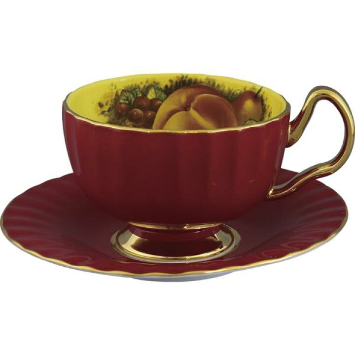 楽天市場】エインズレイ オーチャードゴールド ティーカップ＆ソーサー  