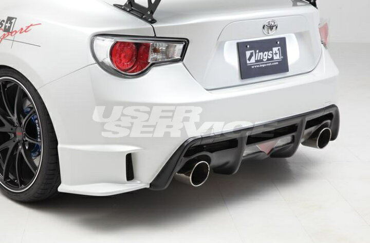 楽天市場】イングス BRZ ZC6 後期 リアバンパー FRP（黒ゲル） 未塗装 