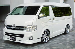 ギブソン ハイエース 200系 3型 フロントリップスポイラー FRP 未塗装 GIBSON VENET ヴェネット