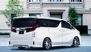 シルクブレイズ アルファード アルファードハイブリッド 30系 後期 リアアンダースポイラー バックフォグ有り FRP 未塗装 TSR30AL-RSF SilkBlaze