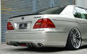 バタフライシステム セルシオ 30系 前期 リアハーフスポイラー 付加タイプ 未塗装 クローネ 個人宅発送追金有