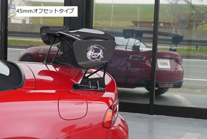 楽天市場】乱人 124 スパイダー 3Dカーボン GTウィング ウイング 