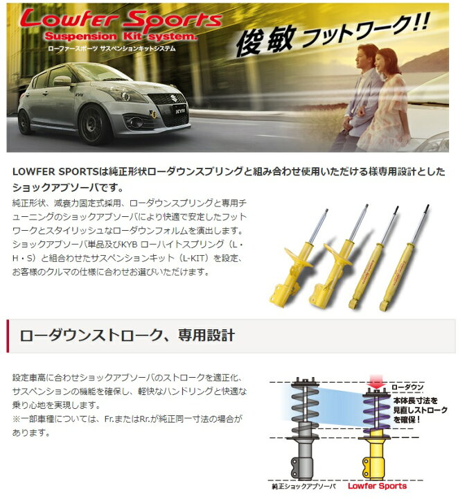 楽天市場】カヤバ ムーヴカスタム LA100S ショックアブソーバー 
