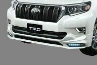 ティーアールディー ランドクルーザープラド 150系 GDJ150W 151W / TRJ150W フロントスポイラー LED付 樹…