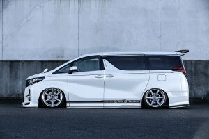 クール レーシング アルファード 30系 前期 サイドステップ SG 一体型タイプ ストロンググレード FRP 塗り分け塗装 KUHL RACING 30A-SS