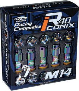 ���i�Y�� M14 x P1.5 ���b�N&�i�b�g�Z�b�g(Cap Less) RI-14NA KYO-EI Kics Racing Composite R40 Iconix ���[�V���O�R���|�W�b�gR40�A�C�R�j�b�N�X