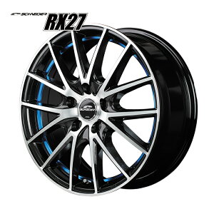 17�C���` 5H114.3 7.0J 7J+48 5�� �z�C�[�� 1�{ �u���b�N���^���b�N�|���b�V��+�A���_�[�J�b�g�u���[�N���A MID WHEELS RX27
