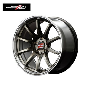 MID RACING R10 �z�C�[�� 16�C���` 4H100 6J+43 4�{ ���[�V���O�`�^���V���o�[ �����|���b�V�� �}���J