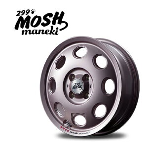 15インチ 4H100 4.5J+45 4穴 マネキ ホイール 1本 Momo パールピンク MID WHEELS maneki