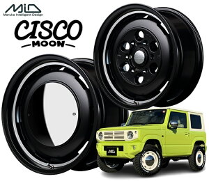 16�C���` 6H139.7 6.5J+38 6�� �K���V�A�V�X�R ���[�� �n�C�G�[�X�p�z�C�[�� 1�{ MID WHEELS Garcia CISCO MOON