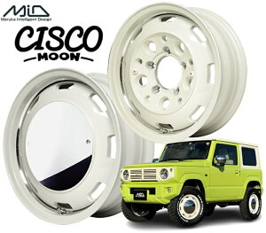 16インチ 5H139.7 5.5J+20 5穴 ガルシアシスコ ムーン ホイール 4本 MID WHEELS Garcia CISCO MOON