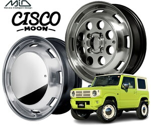 16インチ 6H139.7 6.5J+38 6穴 ガルシアシスコ ムーン ハイエース用ホイール 4本 メタリックグレーポリッシュ MID WHEELS Garcia CISCO MOON