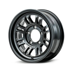 16インチ 5H139.7 6.0J 6J-5 5穴 ナイトロパワー アサルト ジムニーシエラ 用ホイール 1本 セミグロスブラック MID WHEELS NITRO POWER M16 ASSAULT