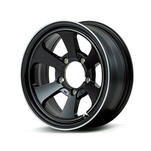 16インチ 5H139.7 5.5J+20 5穴 ガルシアダラス 6 ジムニー用ホイール 1本 セミグロスブラック デュアルポリッシュ MID Garcia Dallas 6