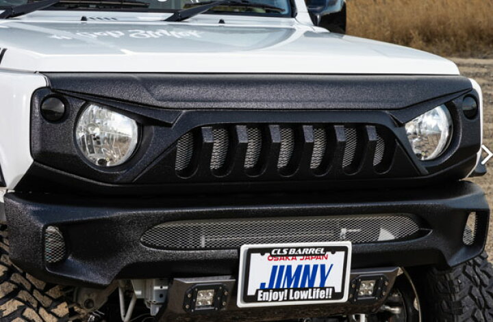 楽天市場】ジムニー シエラ JB74 フロントグリル FRP製品 黒ゲルコート 