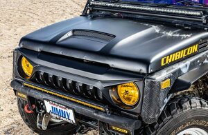 ジムニー JA11 ボンネットパネル FRP製品 黒ゲルコート仕上げ 未塗装 ESB CLS UP アップ