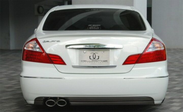 楽天市場】バタフライシステム シーマ F50 後期 リアハーフスポイラー 