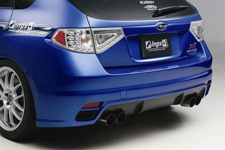 楽天市場】イングス インプレッサ GRB リアバンパー FRP 未塗装 ings N  