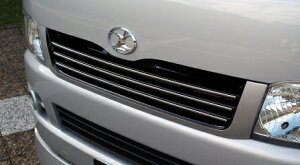 LXモード ハイエース 200系 1.2型 ブラックフロントグリル 塗装済 LX-MODE 配送先カーショップのみ