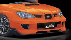 マック インプレッサ GDB フロントバンパー+アンダースポイラー ストリートバージョン FRP 未塗装 mac M SPORTS エムスポーツ