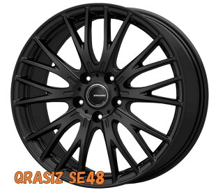17インチ 4H100 6J+40 4穴 1本 クレイシズ SE48 ホイール QRASIZ SE48 KOSEI マットブラック KY