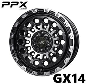 16インチ 5H139.7 5.5J+22 5穴 PPX GX14 ホイール 1本 マットブラック×ポリッシュ KYOHO PPX GX14 共豊 CH
