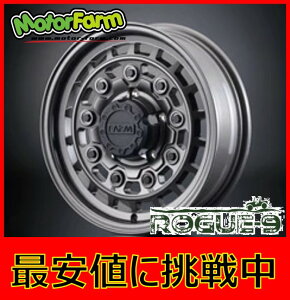 16インチ 5H139.7 5.5J+20 5穴 1本 ホイール ROGUE-9 MOTOR FARM モーターファーム マットガンメタリック