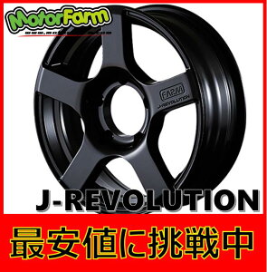 16インチ 5H139.7 5.5J-25 5穴 4本 ホイール J-REVOLUTION MOTOR FARM モーターファーム マットブラック