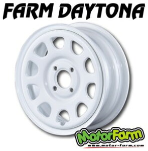 16インチ 5H139 5.5J +20 5穴 4本 ホイール FARM DAYTONA MOTOR FARM モーターファーム ホワイト