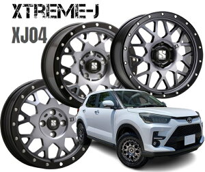 14インチ 4H100 4.5J+43 4穴 4本 エクストリームJ XJ04 ホイール XTREME-J XJ04 MLJ グロスブラックマシーン&スモーククリア KY