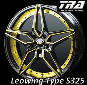 19�C���` 5H100 7.5J+48 5�� 4�{ ���I�E�B���O TYPE S325 �z�C�[�� Leowing TYPE S325 TRYALPHA �u���b�N�S�[���h���C���i�A���_�[�J�b�g�j KY